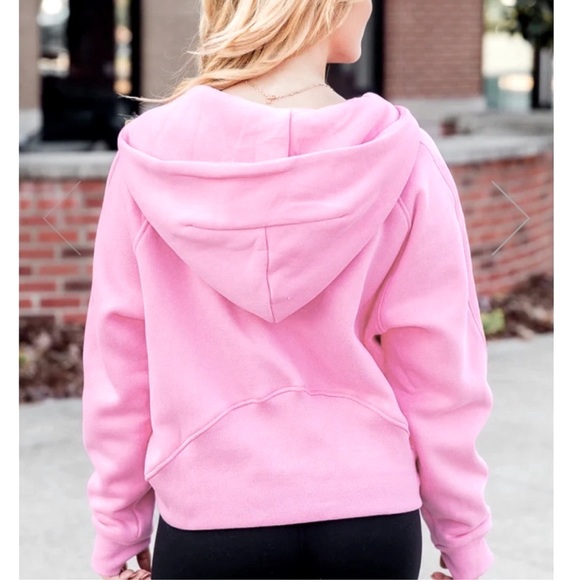 Pink Lily Light Pink Learn As You Go Quarter Zip Pullover Hoodie Sweatshirt New - Picture 3 of 12